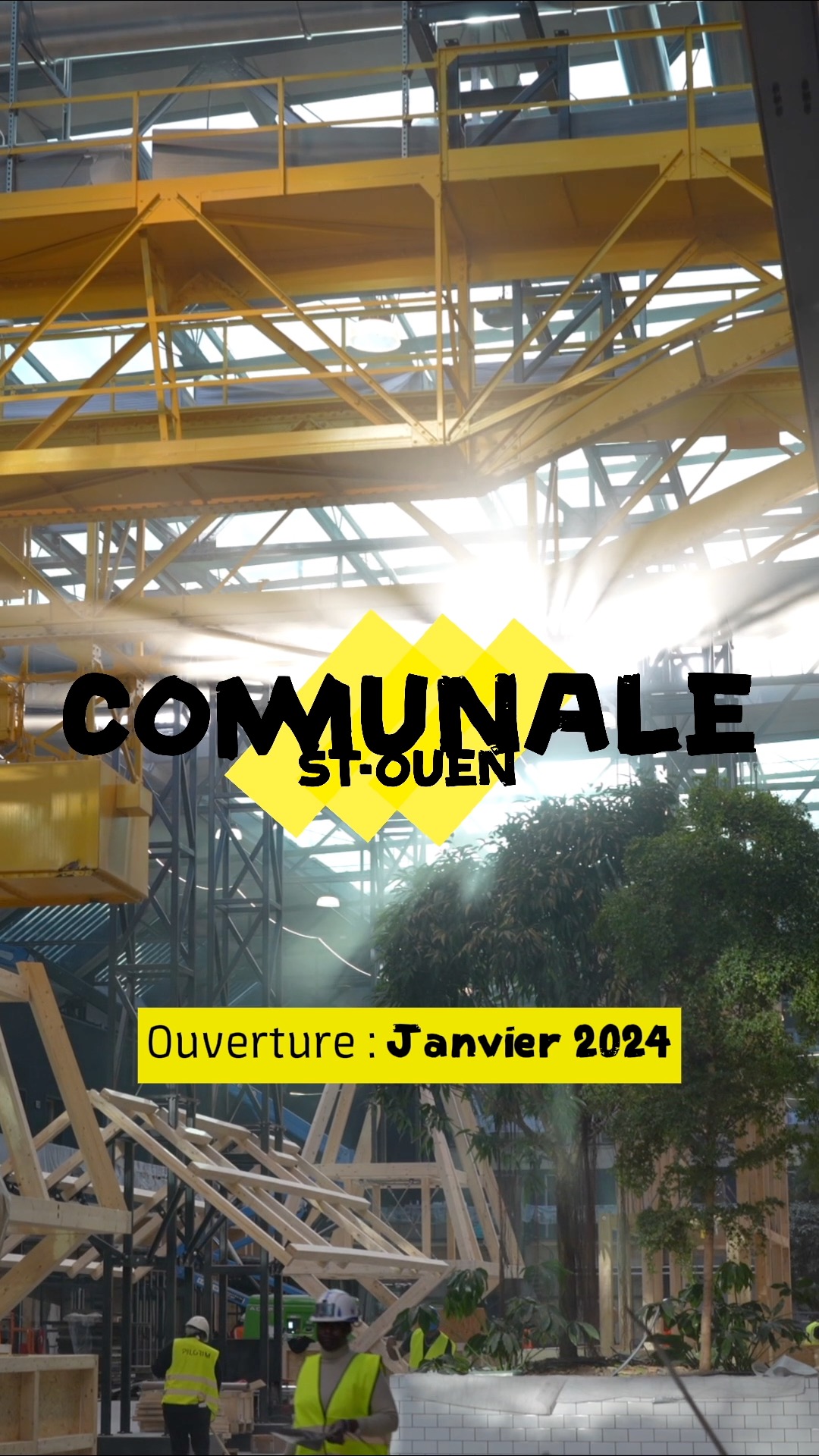 Teaser de l'ouverture du lieu Communale Saint-Ouen, extrait des travaux