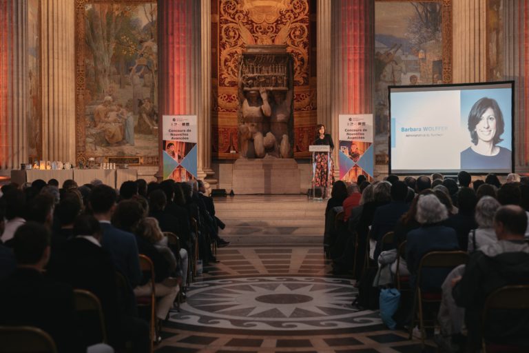 Discours de Barbara Wolffer, administratrice du Panthéon, lors d'une cérémonie de remise de prix pour le Concours de Nouvelles Avancées organisé par l'ENSTA et IP Paris