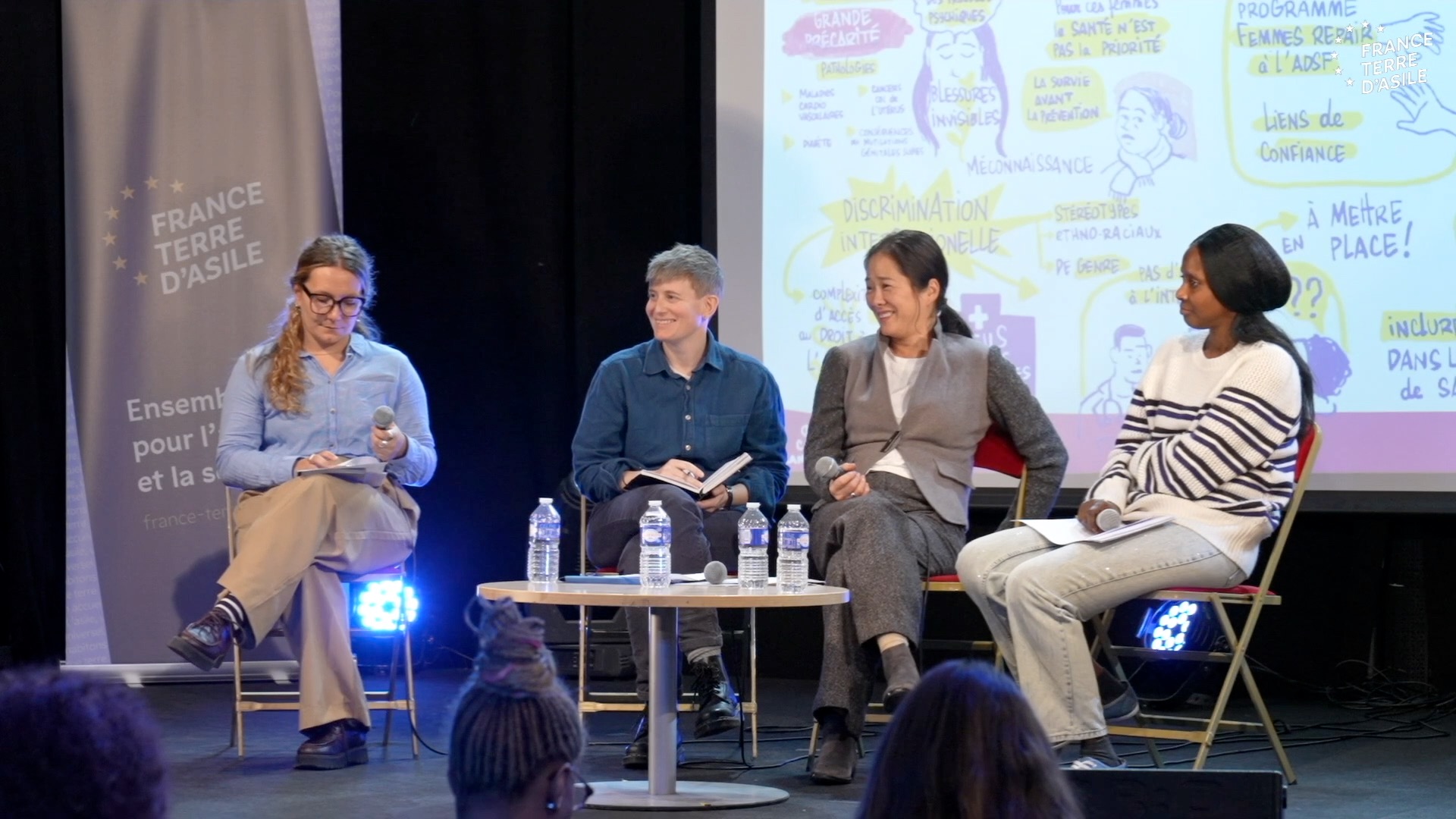 Conférence Extrait d'une conférence organisée par France terre d'asile à Ground Control Paris sur la thématique de la santé des femmes exilées